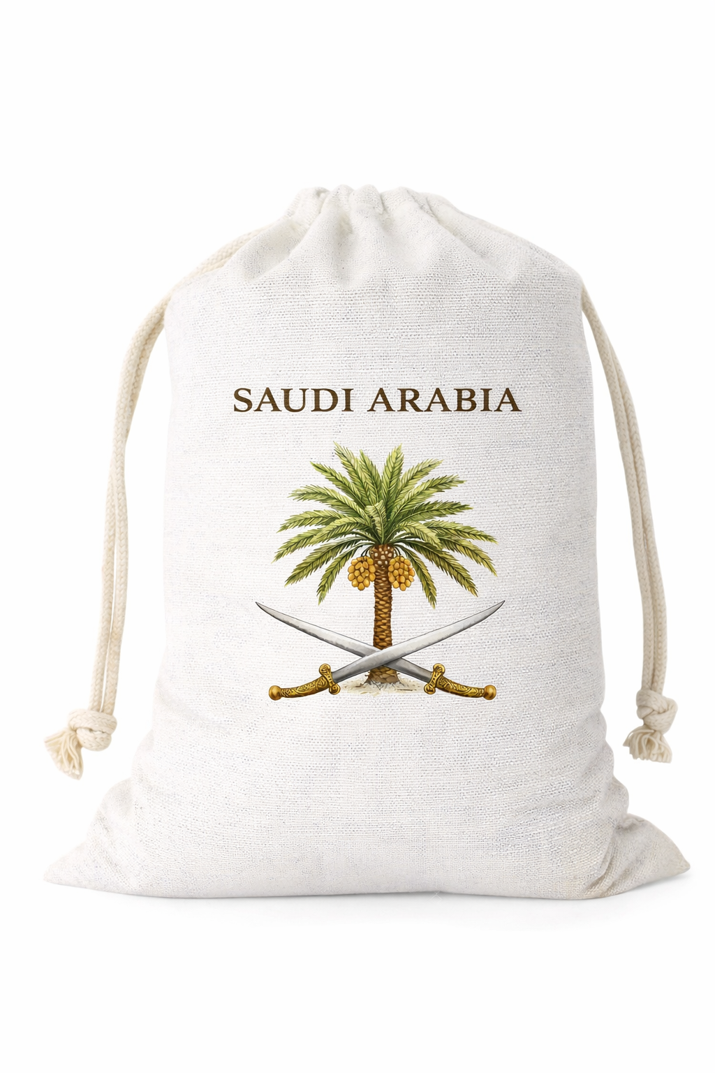 Saudi Arabia Frosted Glass Tumbler with Straw & Bag – 16oz Glass Cup